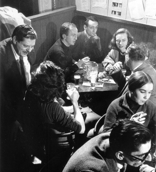 A back table at The Five Spot. New York City, 1957. By Burt Glinn 