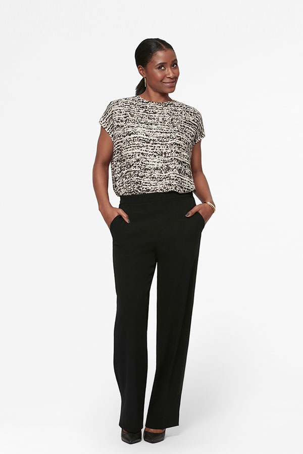Nyjerah, stylist, wears the Dupont 2.0 pant.