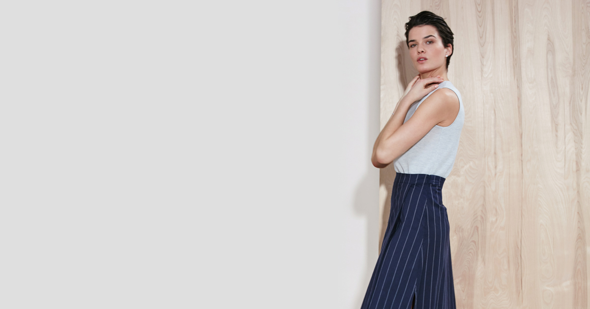 Spring Preview: Chic Stripes, Clean Drape, and a Showstopping Bouclé Pantsuit