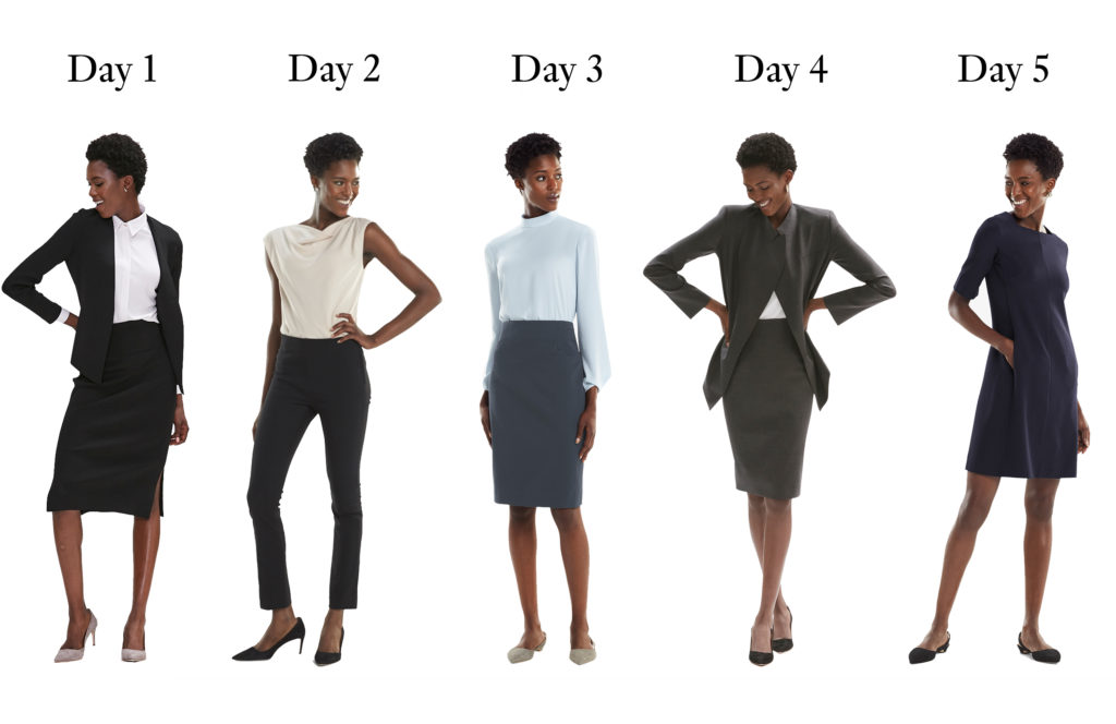work outfits for a month
