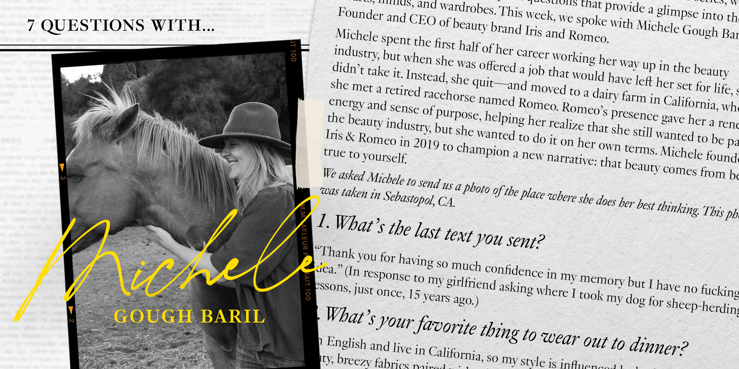 7 Questions with Michele Gough-Baril, Founder of Iris&Romeo