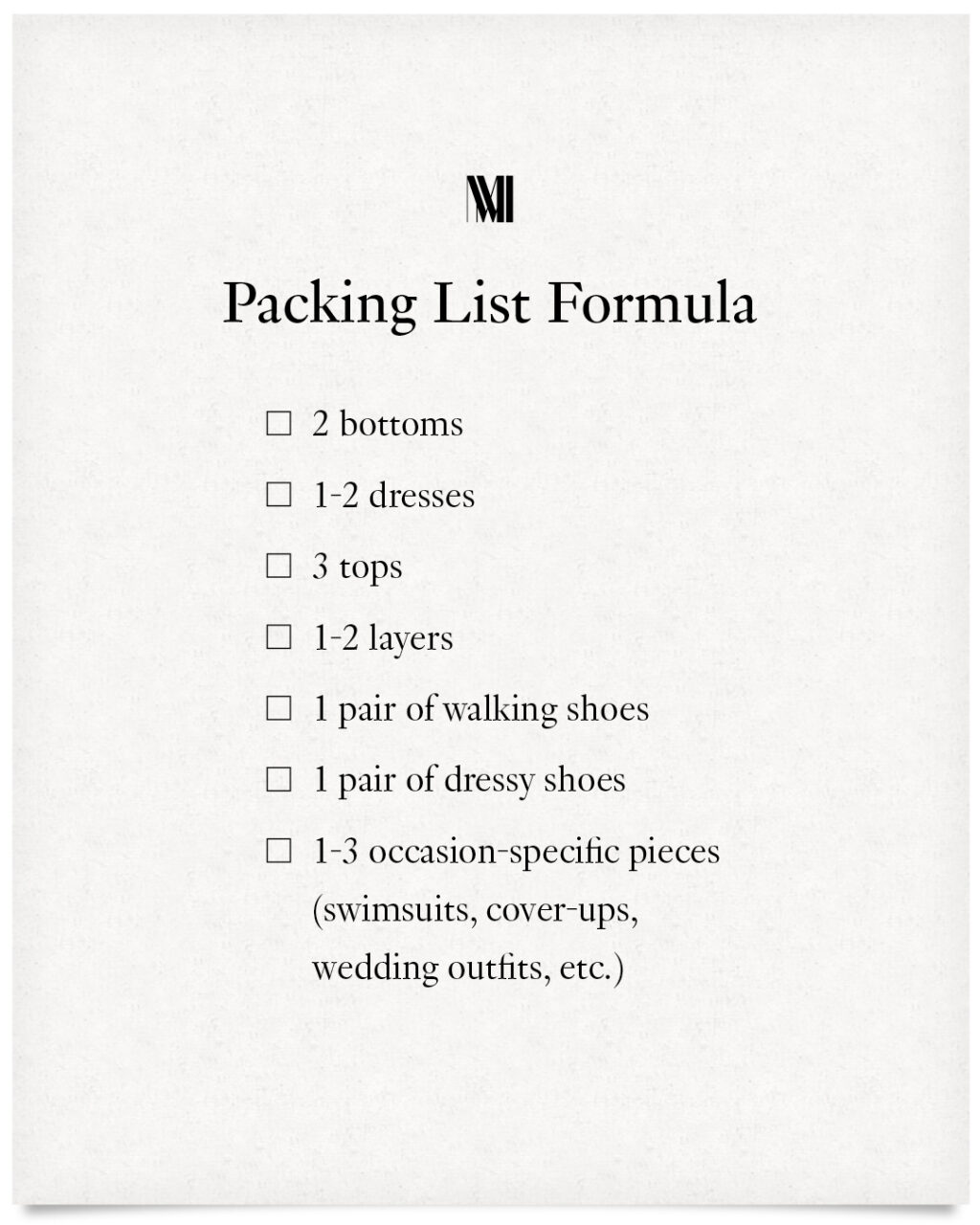 How to Pack in a CarryOn A MixandMatch Packing List for Fall